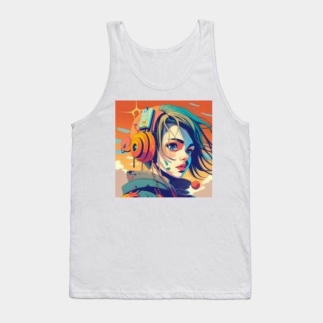 Anime art Tank Top by IOANNISSKEVAS